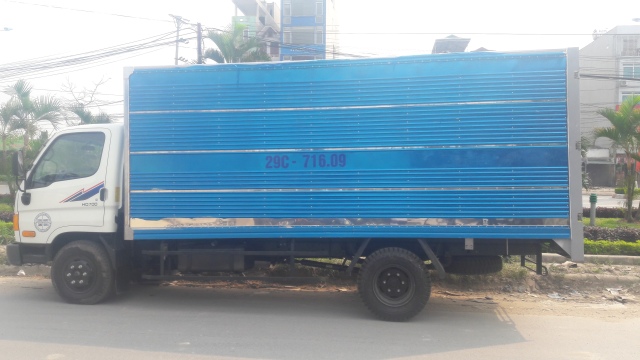 Xe tải hyundai hd700 thùng kín inox